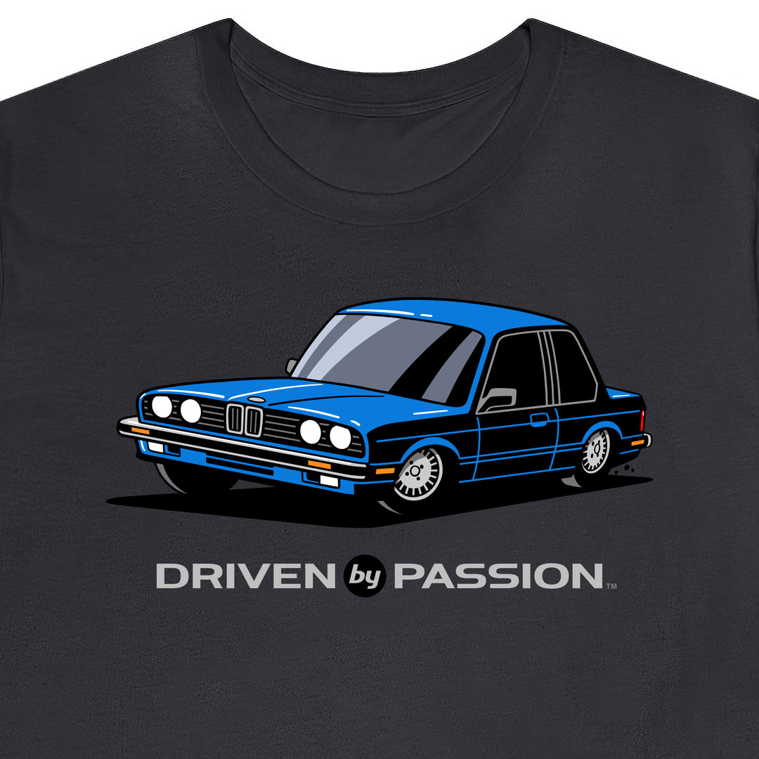 Blue E30 Coupe T-Shirt (1982-1987)