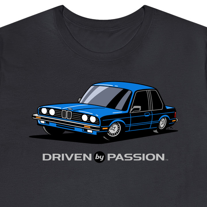 Blue E30 Coupe T-Shirt (1982-1987)