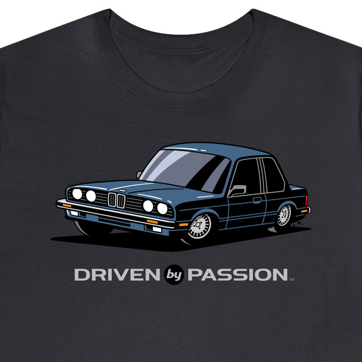 Dark Silver-Blue E30 Coupe T-Shirt (1982-1987)
