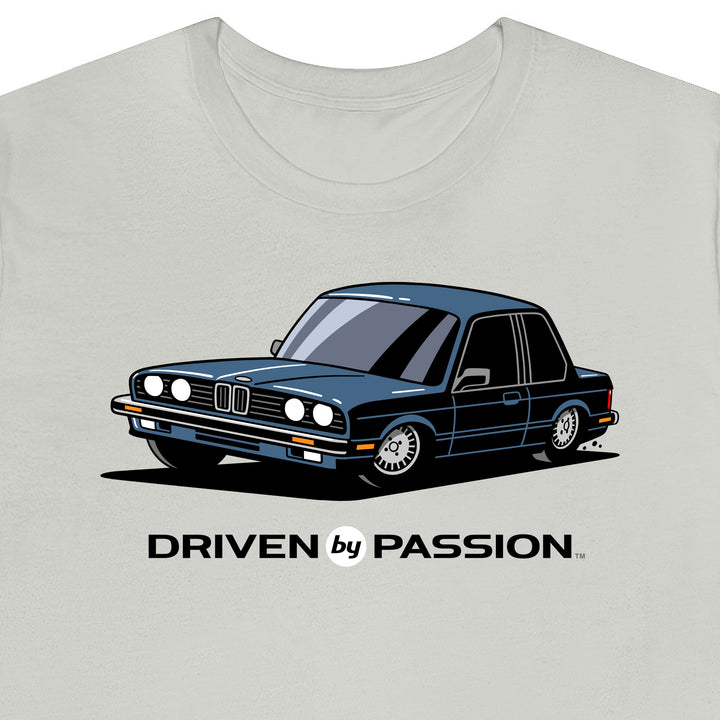 Dark Silver-Blue E30 Coupe T-Shirt (1982-1987)