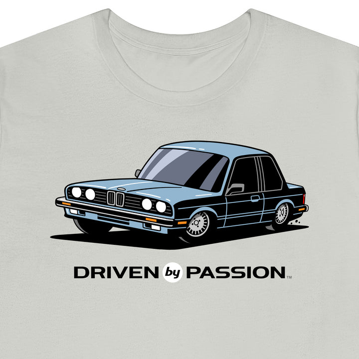 Light Silver-Blue E30 Coupe T-Shirt (1982-1987)