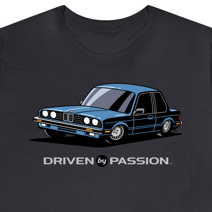 Silver-Blue E30 Coupe T-Shirt (1982-1987)