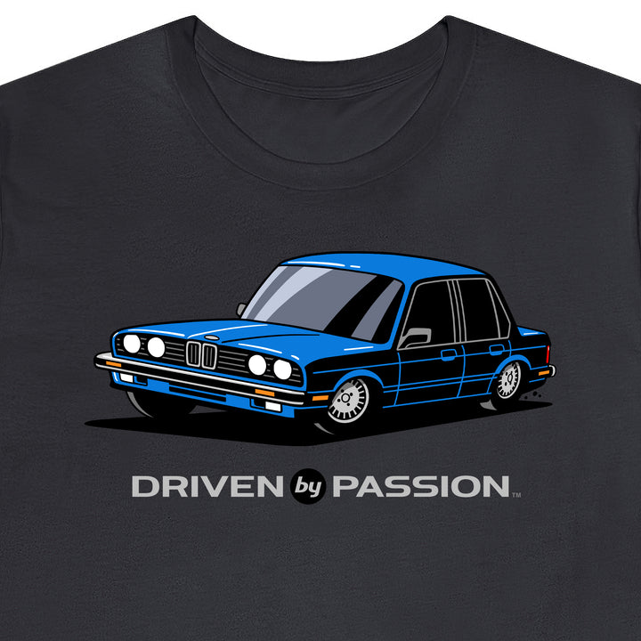 Blue E30 Sedan T-Shirt (1982-1987)