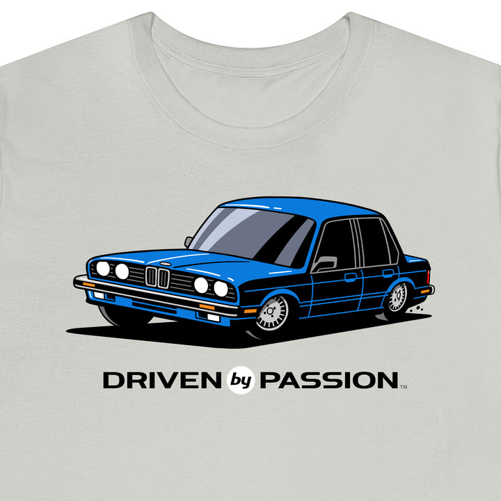 Blue E30 Sedan T-Shirt (1982-1987)
