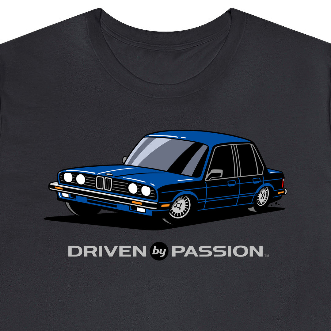 Dark Blue E30 Sedan T-Shirt (1982-1987)