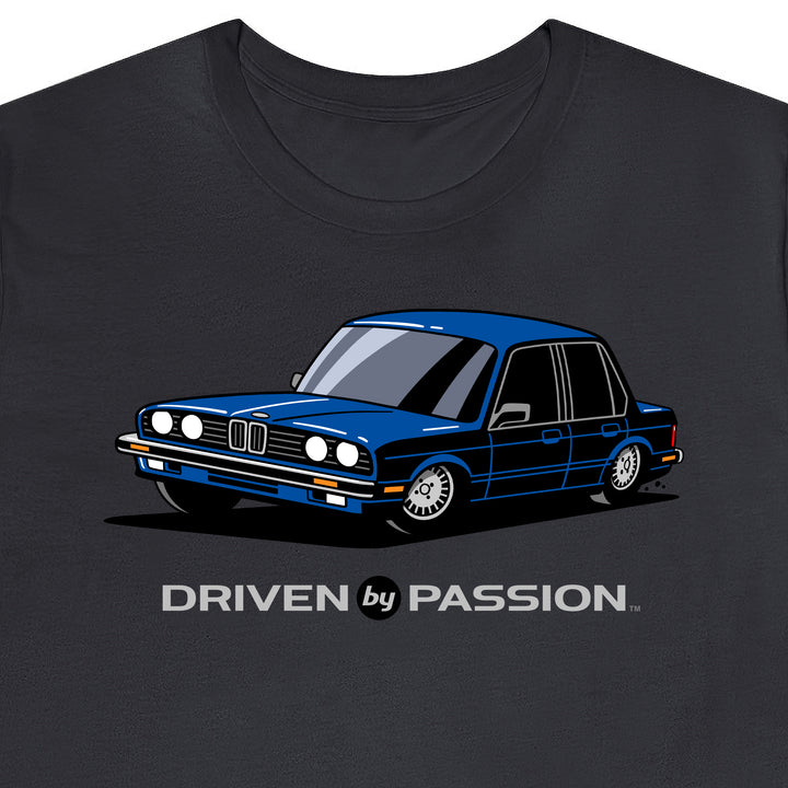 Dark Blue E30 Sedan T-Shirt (1982-1987)
