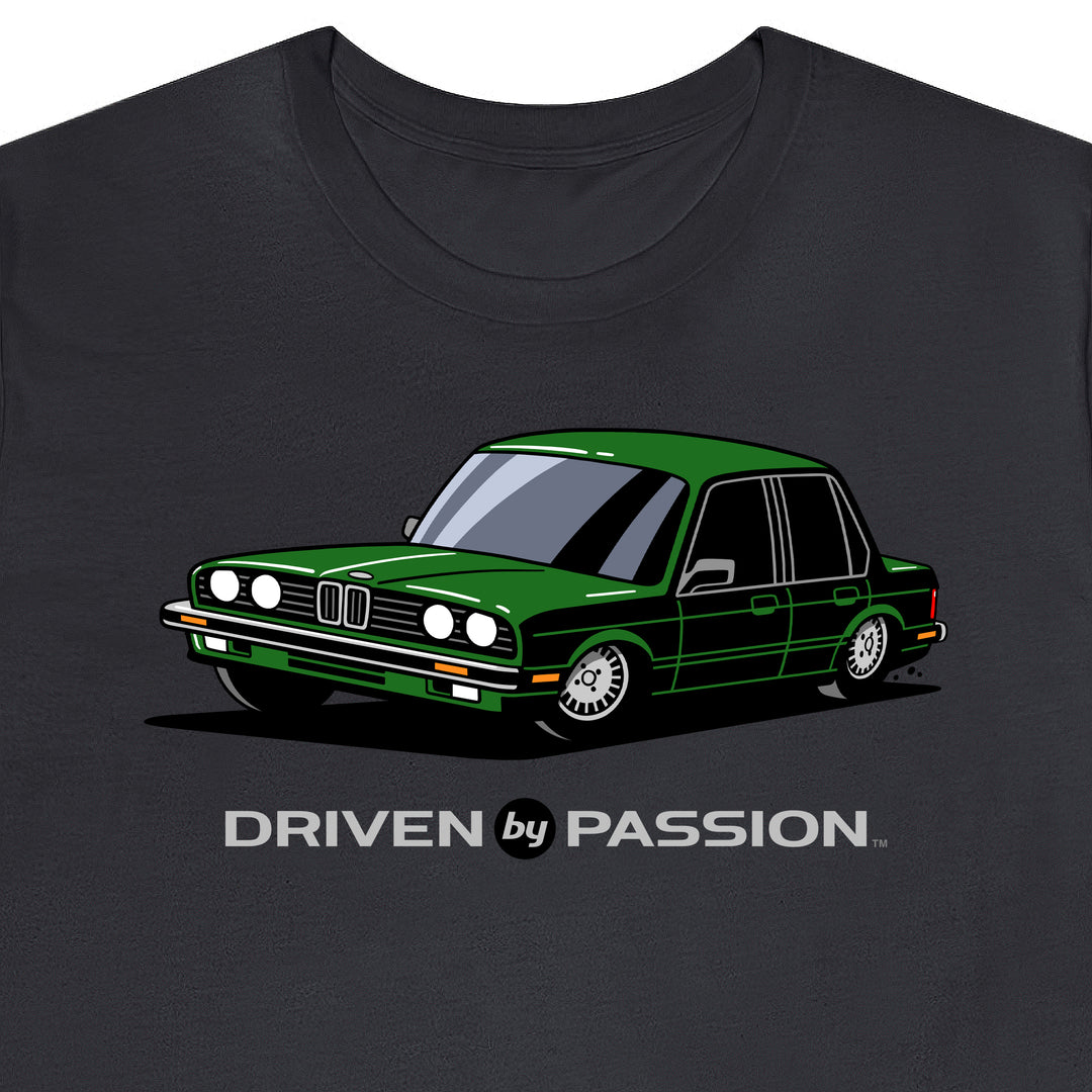 Dark Green E30 Sedan T-Shirt (1982-1987)
