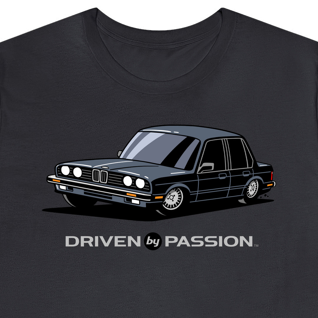 Dark Silver E30 Sedan T-Shirt (1982-1987)