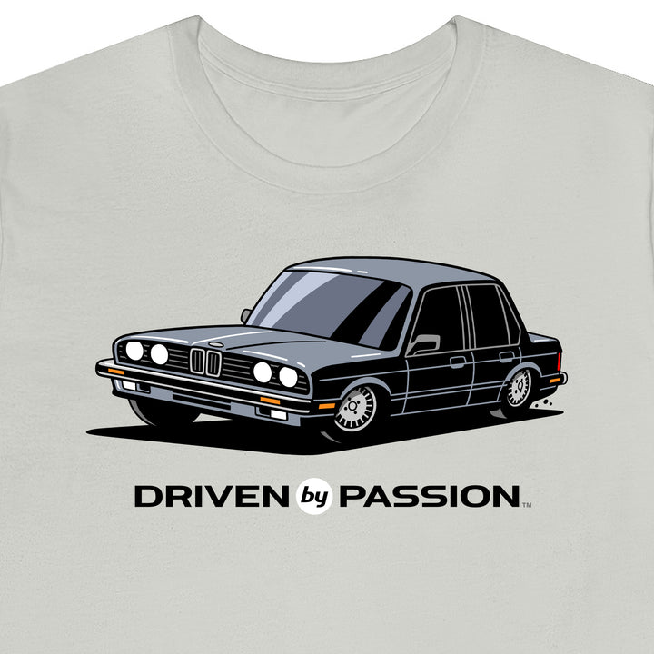 Medium Silver E30 Sedan T-Shirt (1982-1987)