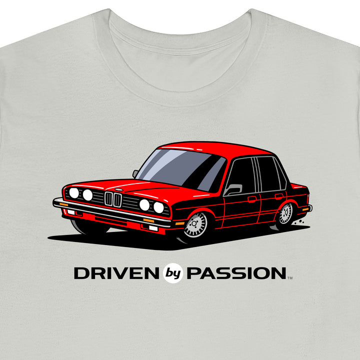 Red E30 Sedan T-Shirt (1982-1987)