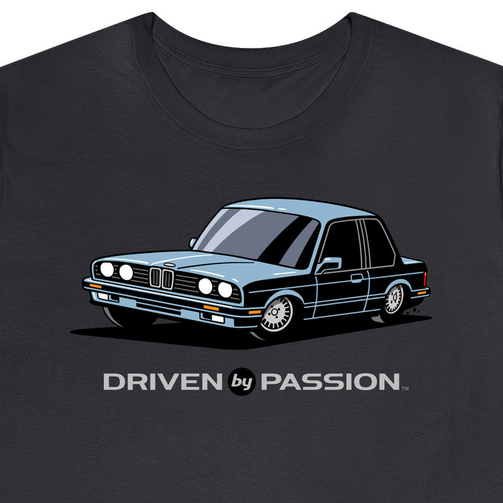 Light Silver-Blue E30 Coupe T-Shirt (1988-1994)