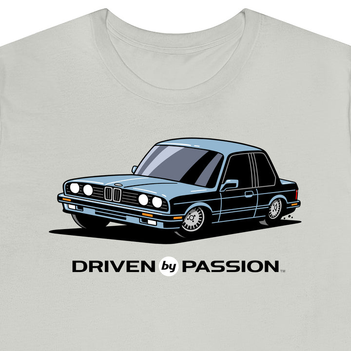 Light Silver-Blue E30 Coupe T-Shirt (1988-1994)