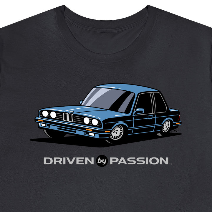 Silver-Blue E30 Coupe T-Shirt (1988-1994)