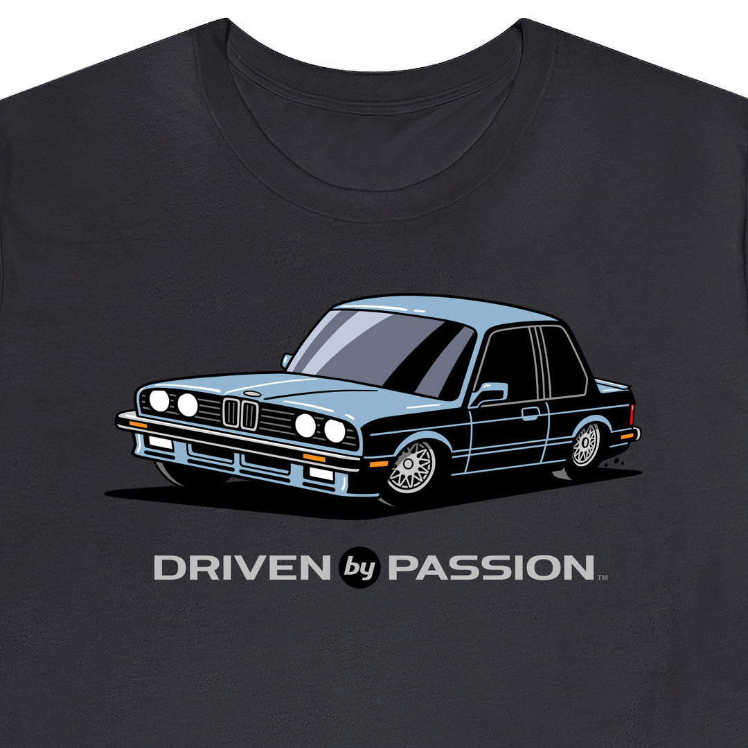 Light Silver-Blue E30 Sport Coupe T-Shirt (1987)