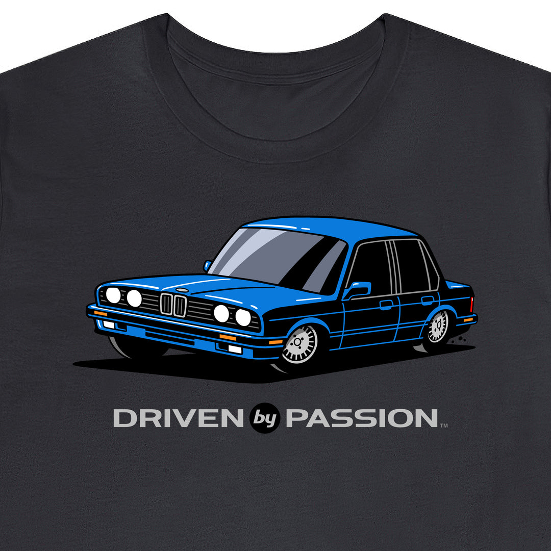 Blue E30 Sedan T-Shirt (1988-1994)