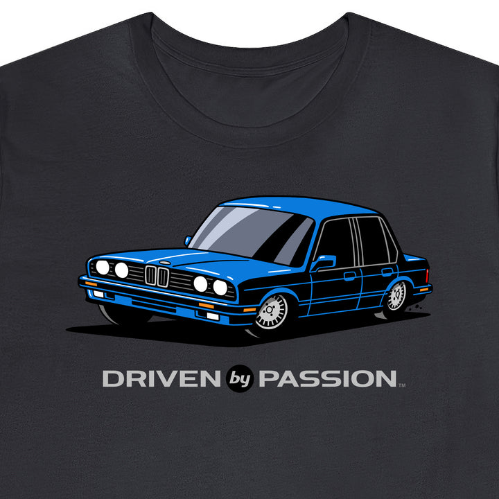 Blue E30 Sedan T-Shirt (1988-1994)
