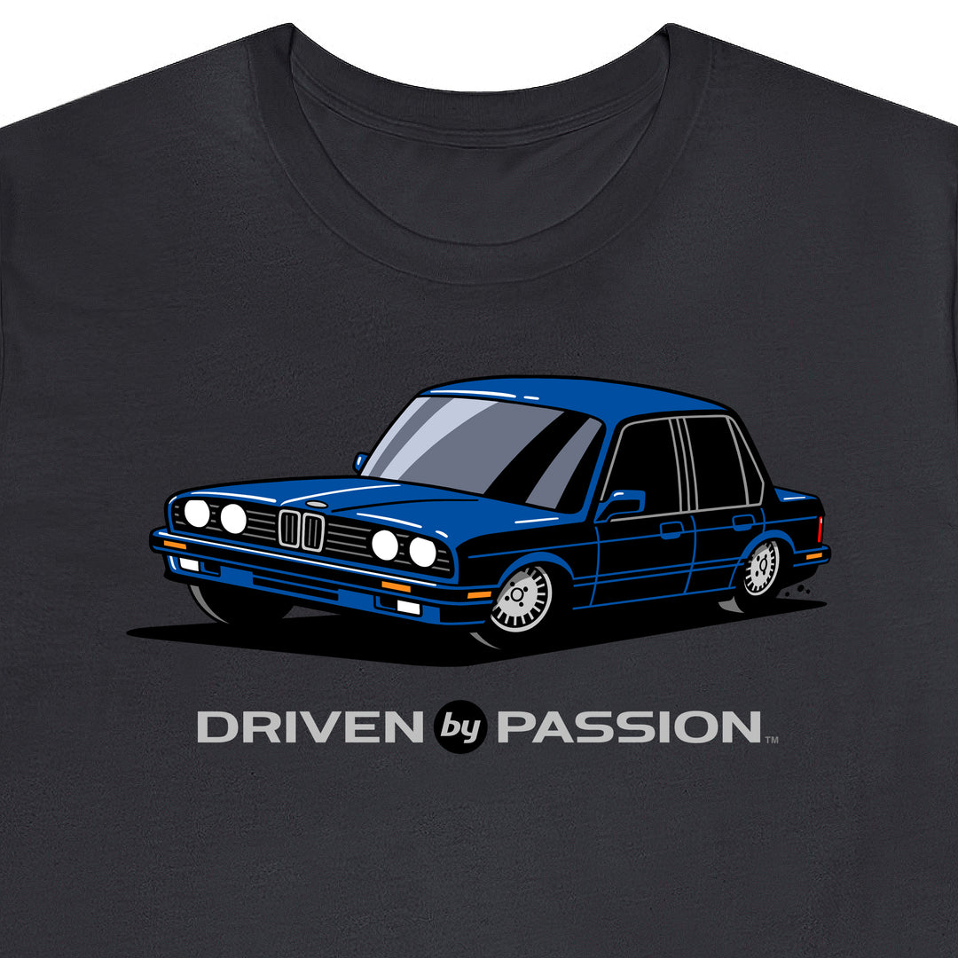 Dark Blue E30 Sedan T-Shirt (1988-1994)