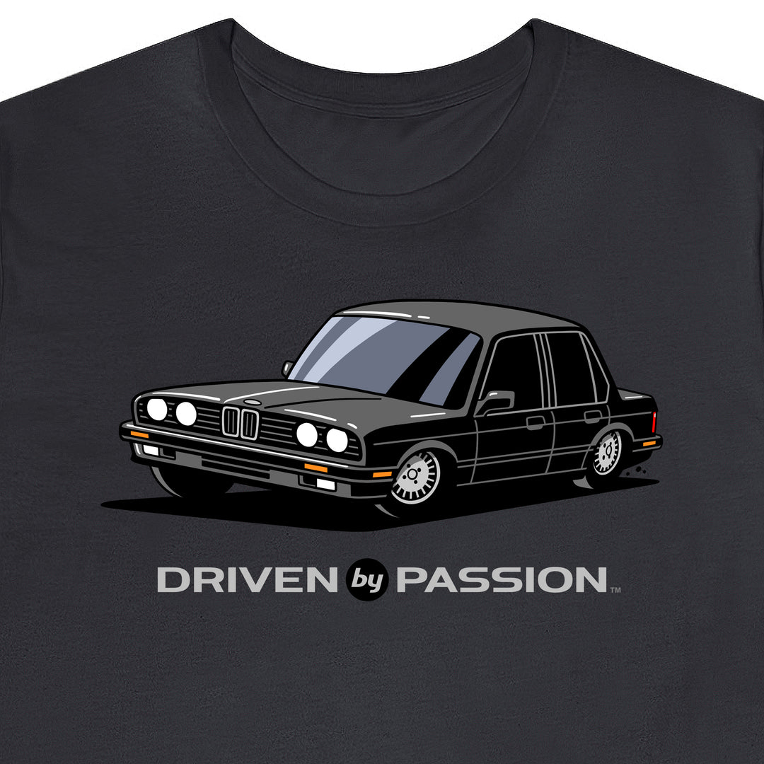 Dark Gray E30 Sedan T-Shirt (1988-1994)