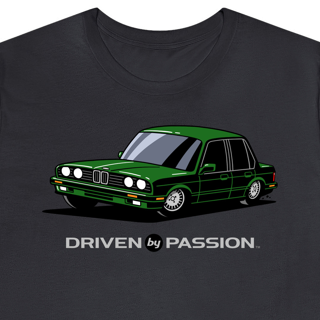 Dark Green E30 Sedan T-Shirt (1988-1994)