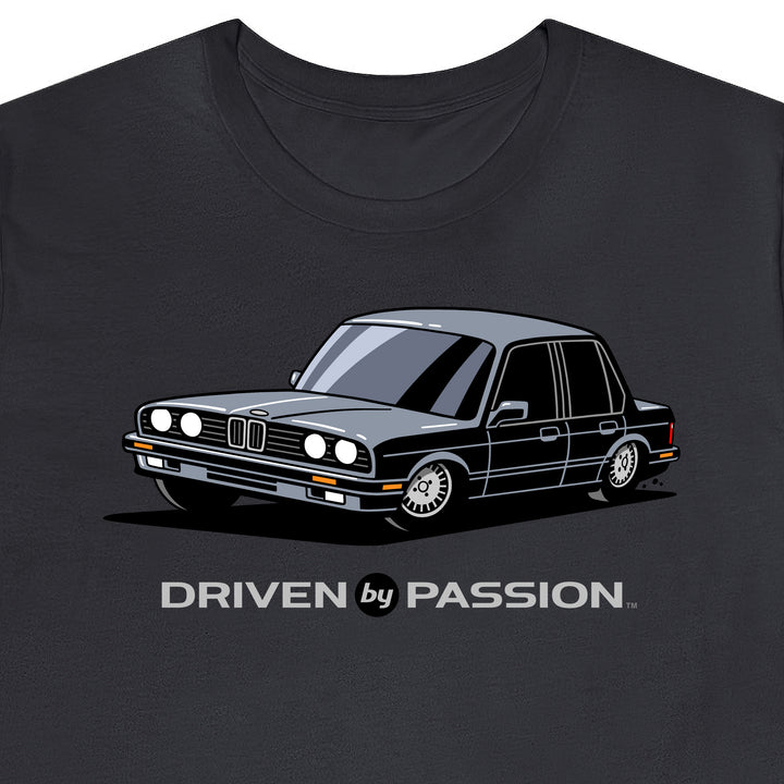 Medium Silver E30 Sedan T-Shirt (1988-1994)