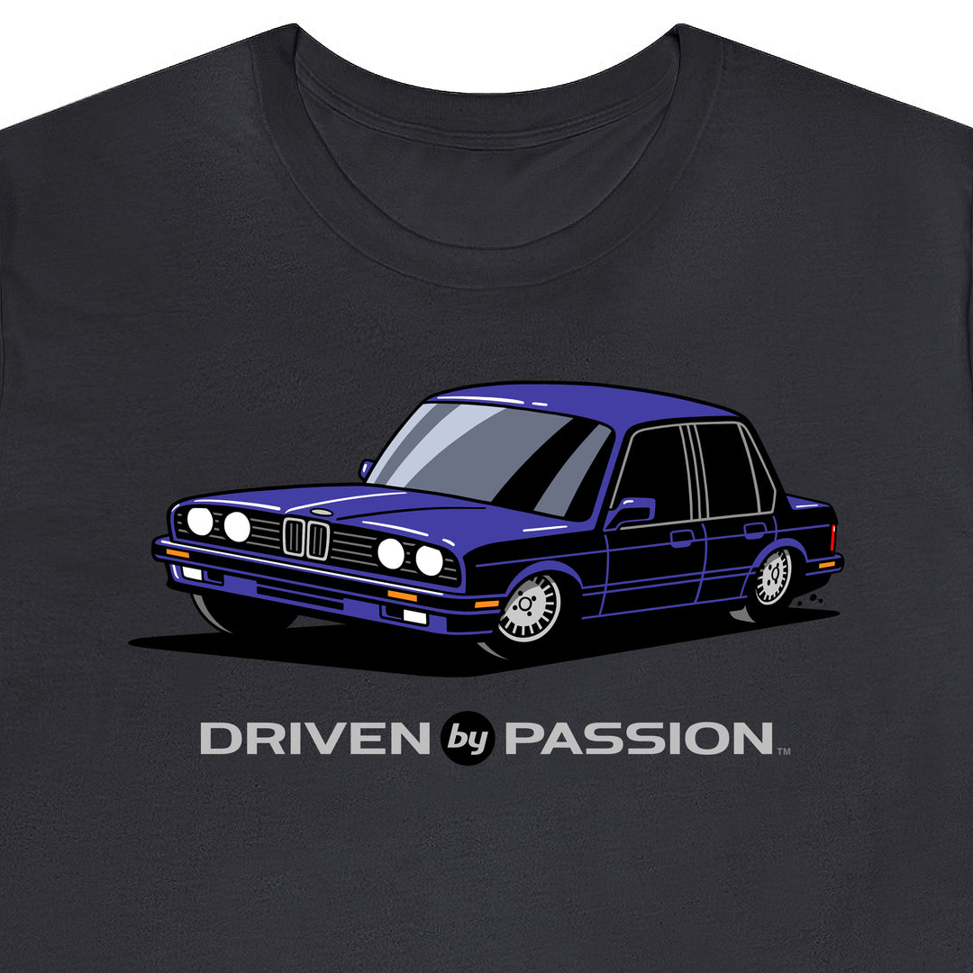 Dark Purple E30 Sedan T-Shirt (1988-1994)