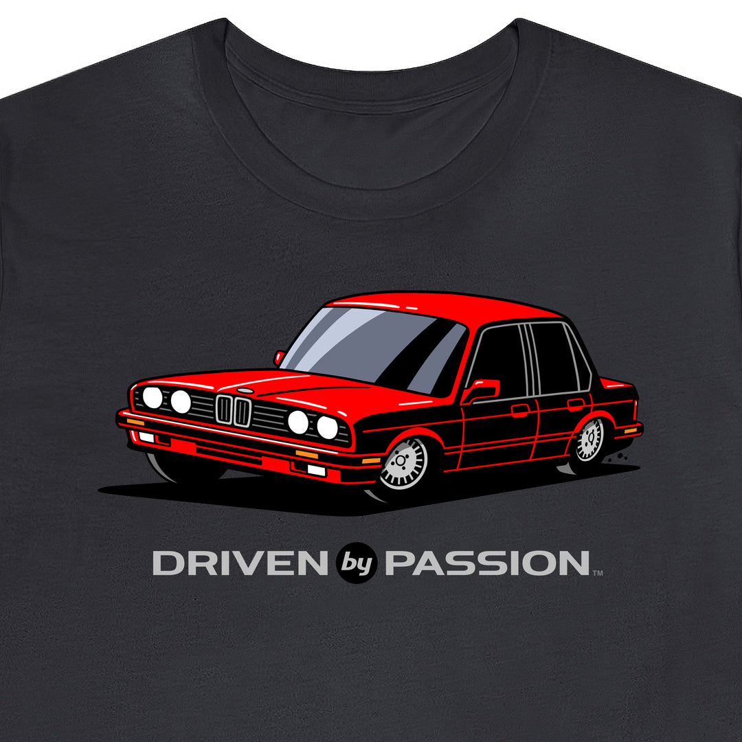 Red E30 Sedan T-Shirt (1988-1994)
