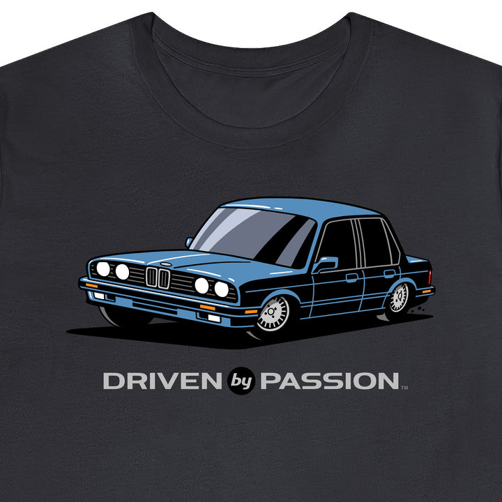 Silver-Blue E30 Sedan T-Shirt (1988-1994)