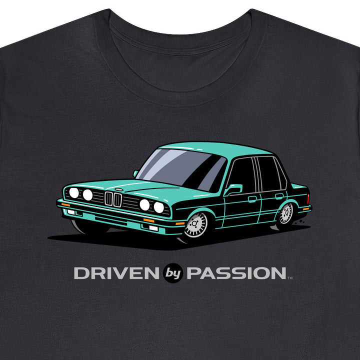 Teal E30 Sedan T-Shirt (1988-1994)