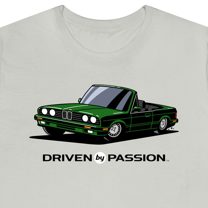 Dark Green over Black E30 Convertible T-Shirt (1988-1994)