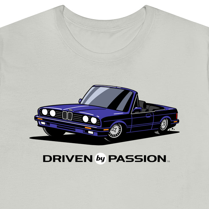Dark Purple over Black E30 Convertible T-Shirt (1988-1994)