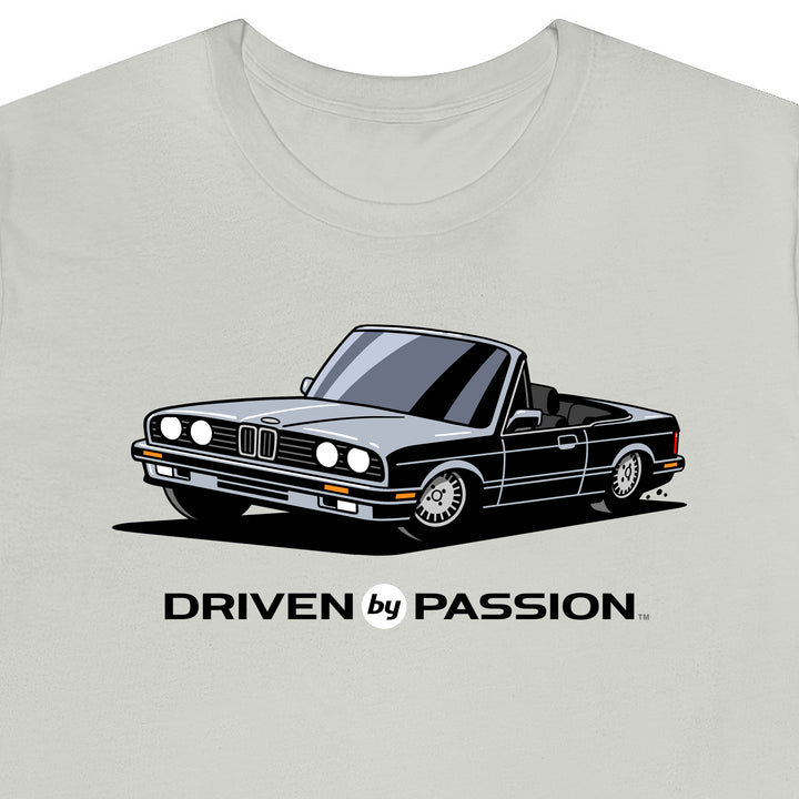 Silver over Black E30 Convertible T-Shirt (1988-1994)