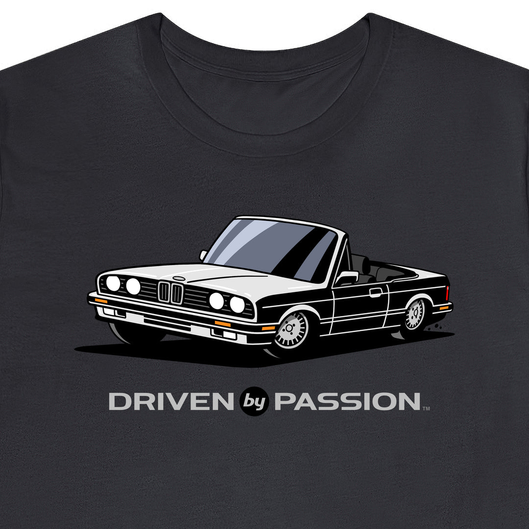 White over Black E30 Convertible T-Shirt (1988-1994)