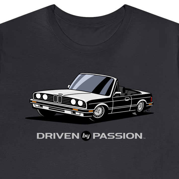 White over Black E30 Convertible T-Shirt (1988-1994)