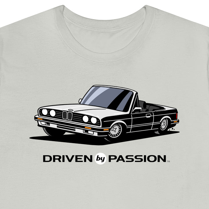 White over Black E30 Convertible T-Shirt (1988-1994)