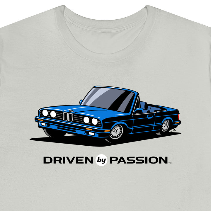 Blue over Blue E30 Convertible T-Shirt (1988-1994)