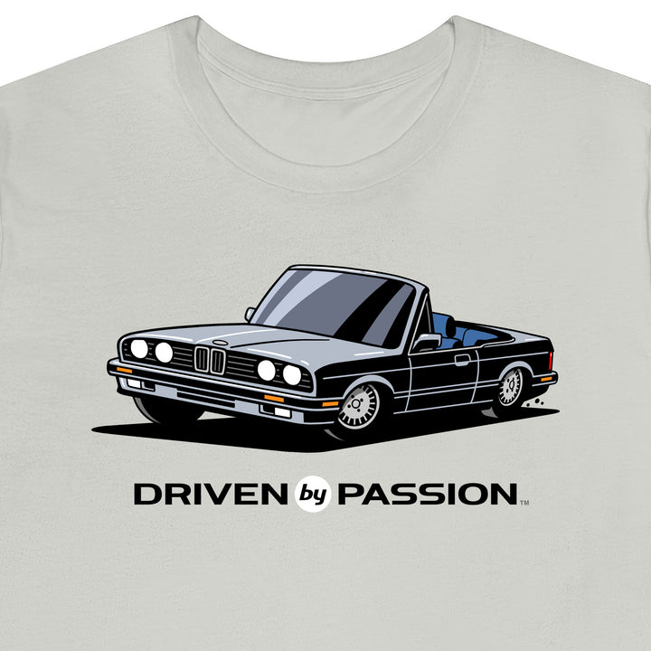 Silver over Blue E30 Convertible T-Shirt (1988-1994)