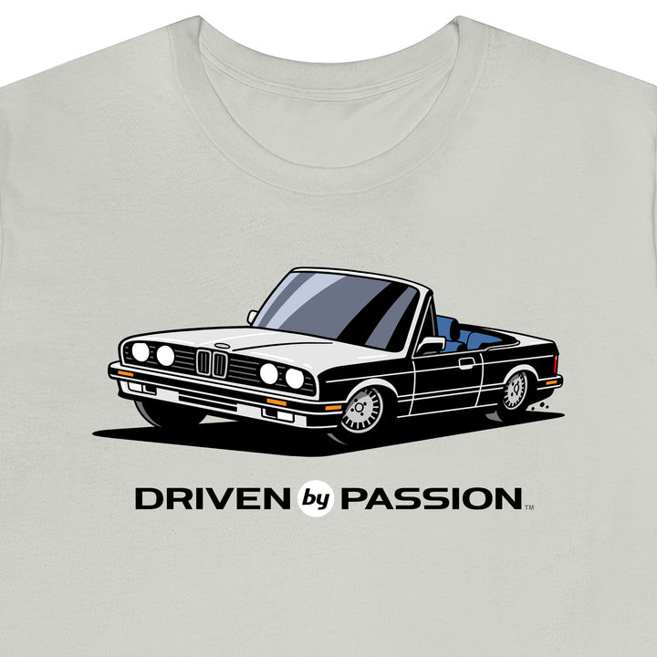 White over Blue E30 Convertible T-Shirt (1988-1994)