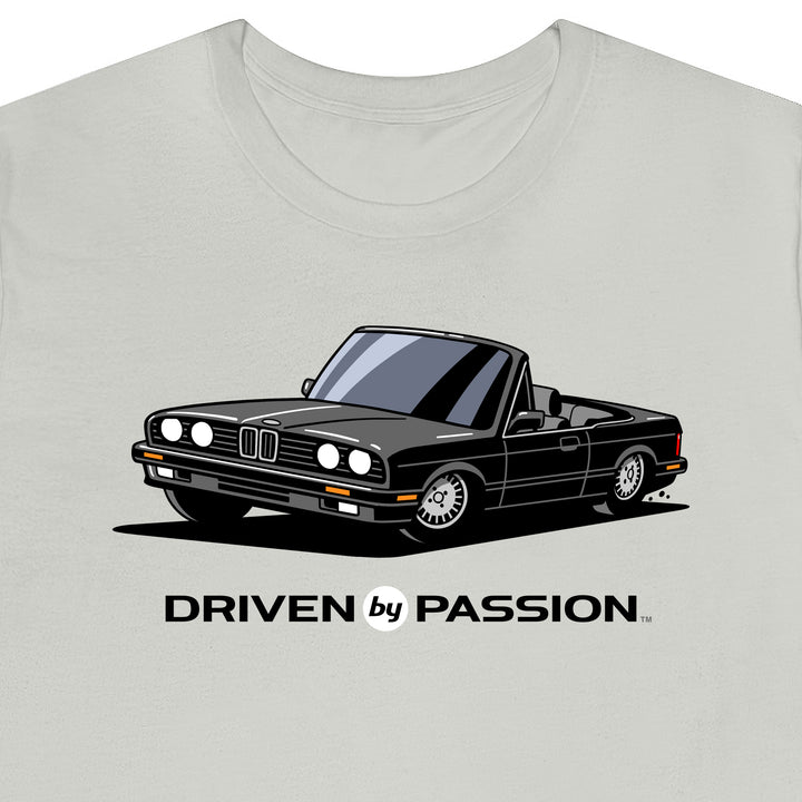 Dark Gray over Gray E30 Convertible T-Shirt (1988-1994)