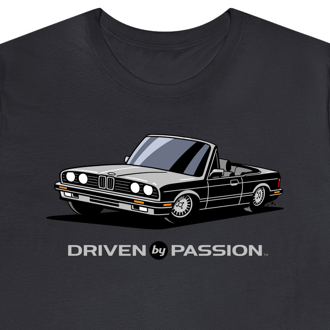 Light Gray over Gray E30 Convertible T-Shirt (1988-1994)