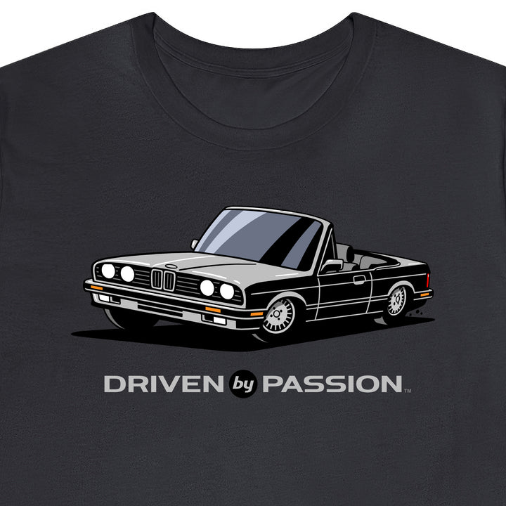Light Gray over Gray E30 Convertible T-Shirt (1988-1994)