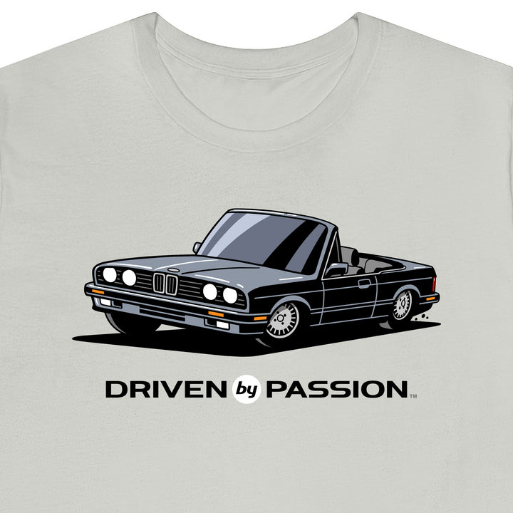 Medium Silver over Gray E30 Convertible T-Shirt (1988-1994)