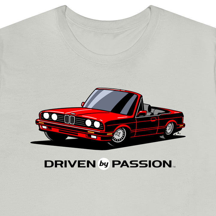 Red over Gray E30 Convertible T-Shirt (1988-1994)
