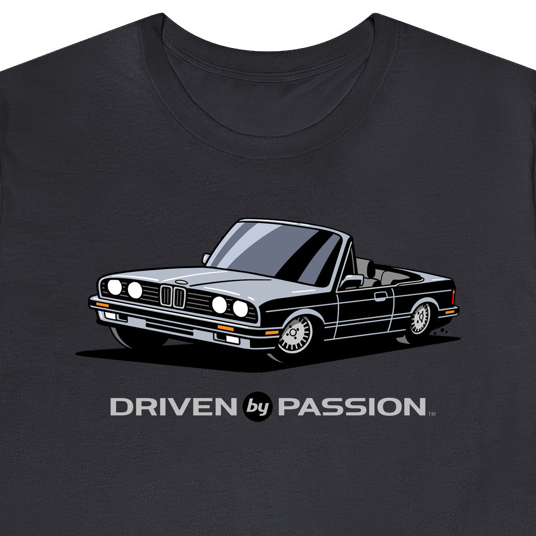 Silver over Gray E30 Convertible T-Shirt (1988-1994)