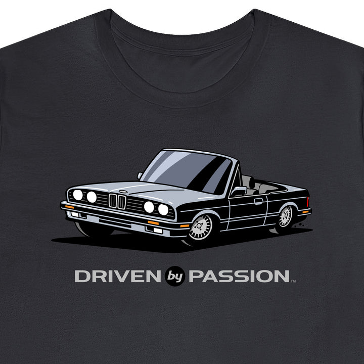 Silver over Gray E30 Convertible T-Shirt (1988-1994)