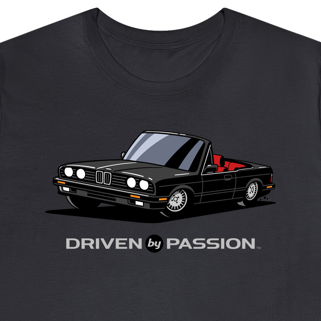 Black over Red E30 Convertible T-Shirt (1988-1994)