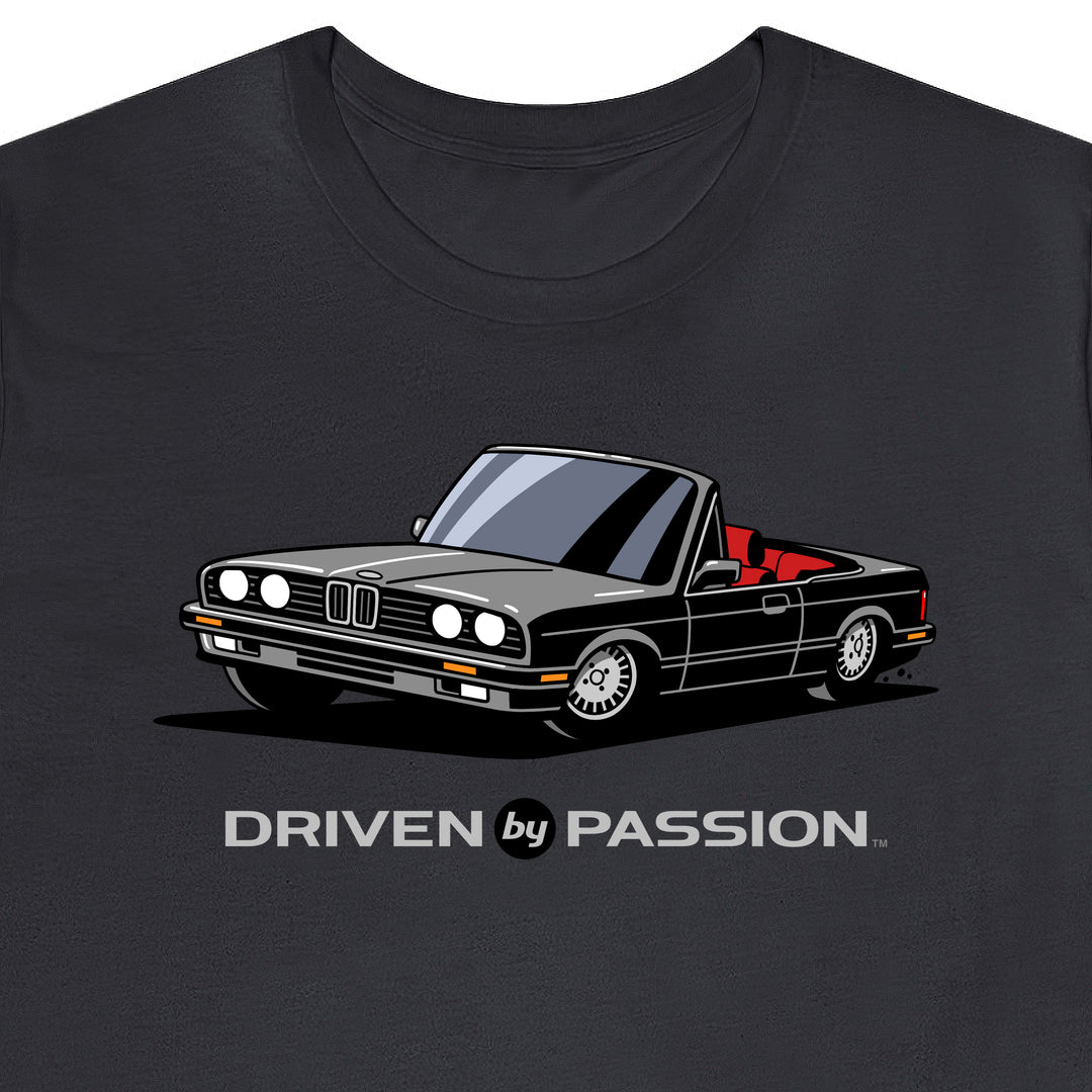 Gray over Red E30 Convertible T-Shirt (1988-1994)