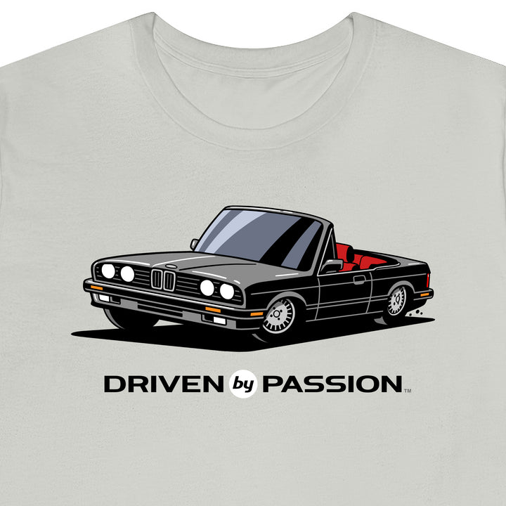 Gray over Red E30 Convertible T-Shirt (1988-1994)