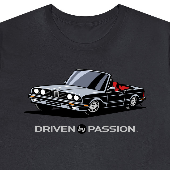 Silver over Red E30 Convertible T-Shirt (1988-1994)