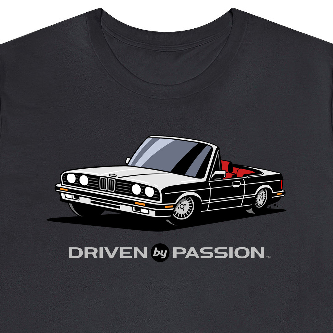 White over Red E30 Convertible T-Shirt (1988-1994)