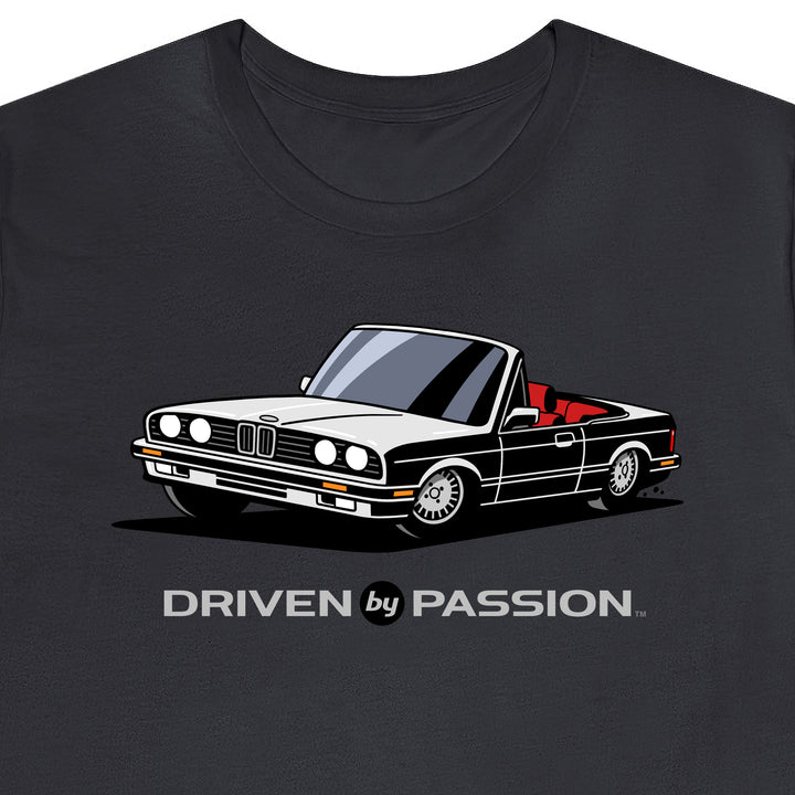 White over Red E30 Convertible T-Shirt (1988-1994)